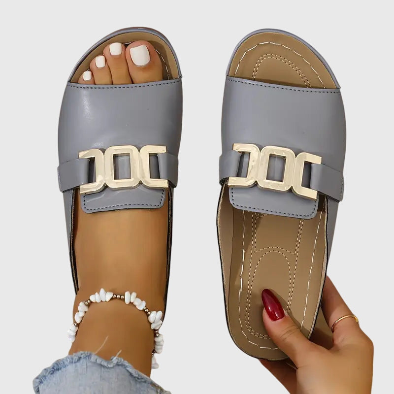 Eimear | Buckle-Detail Comfort Mules