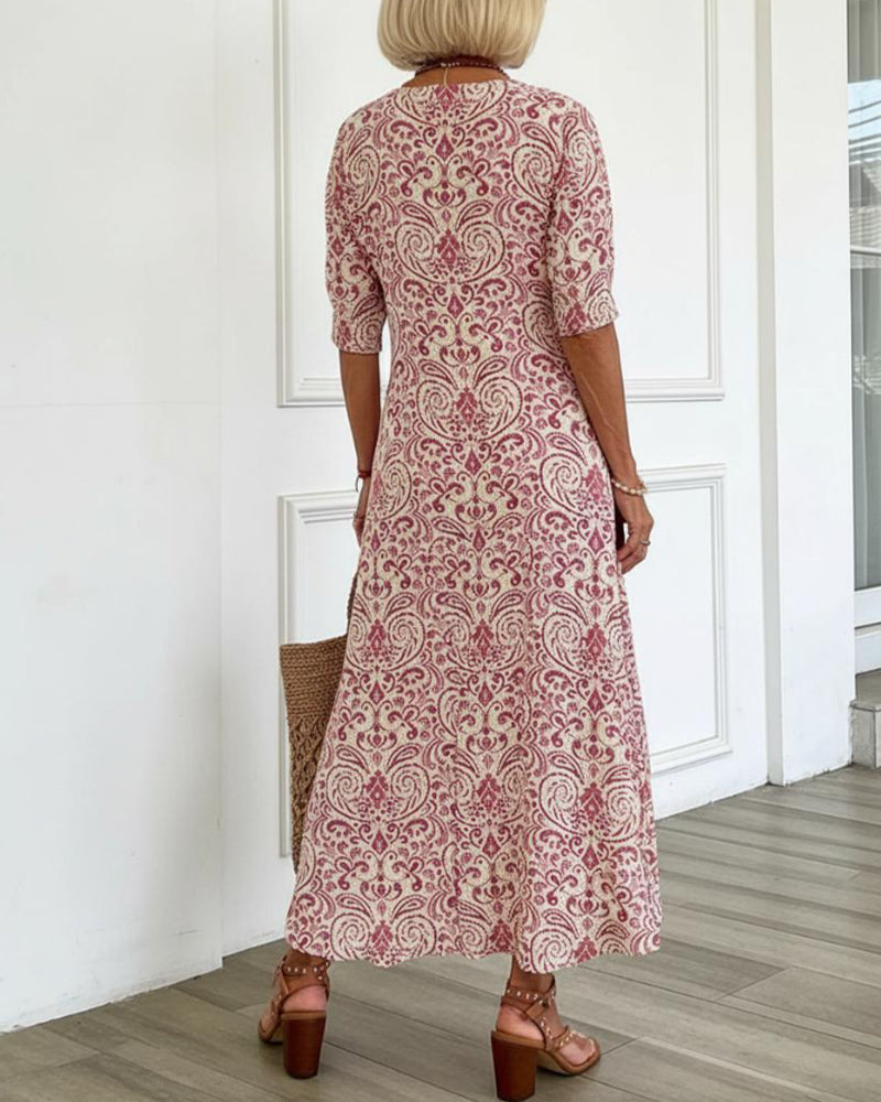 Elin | Vintage floral maxi dress