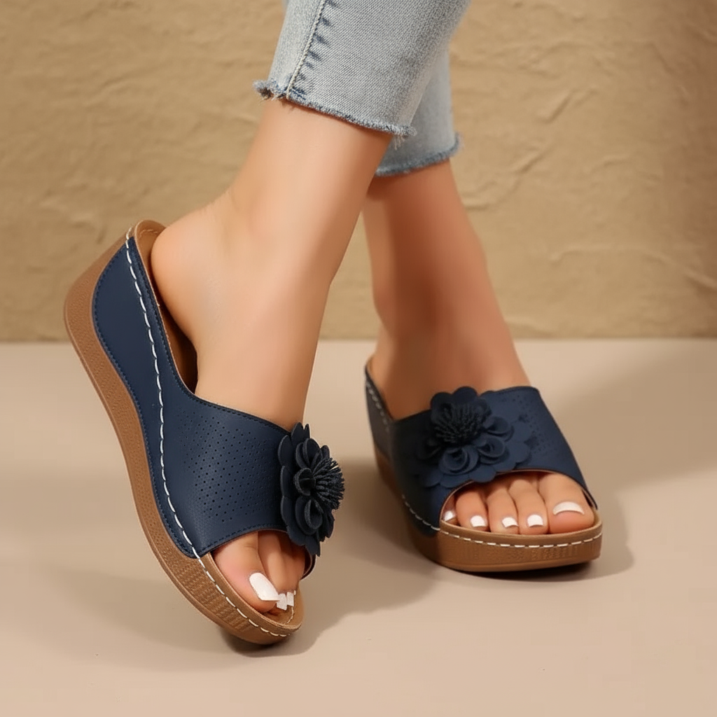Beatrix | Embellished Ergonomic Slide Sandals