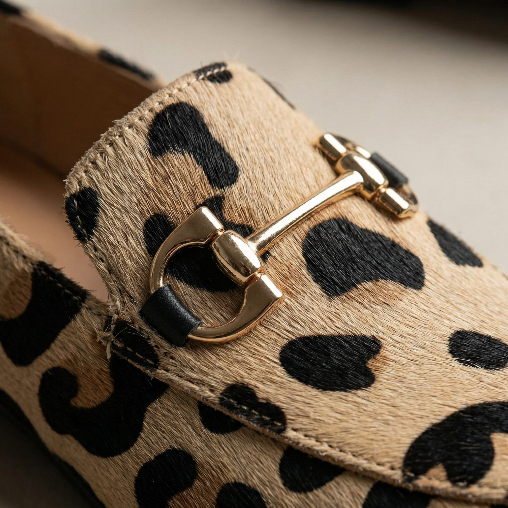 Aurore | Animal-Print Horsebit Loafers