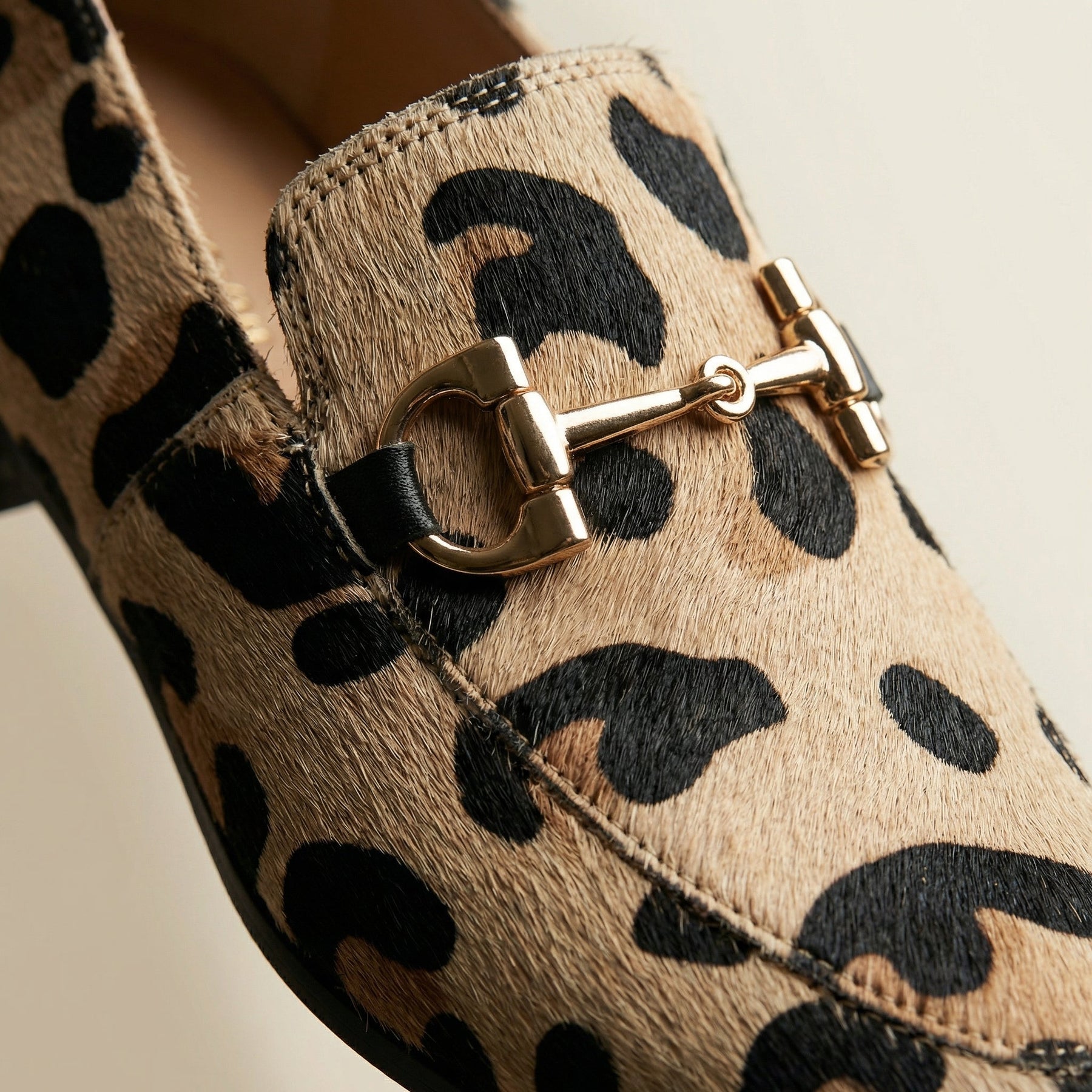 Aurore | Animal-Print Horsebit Loafers