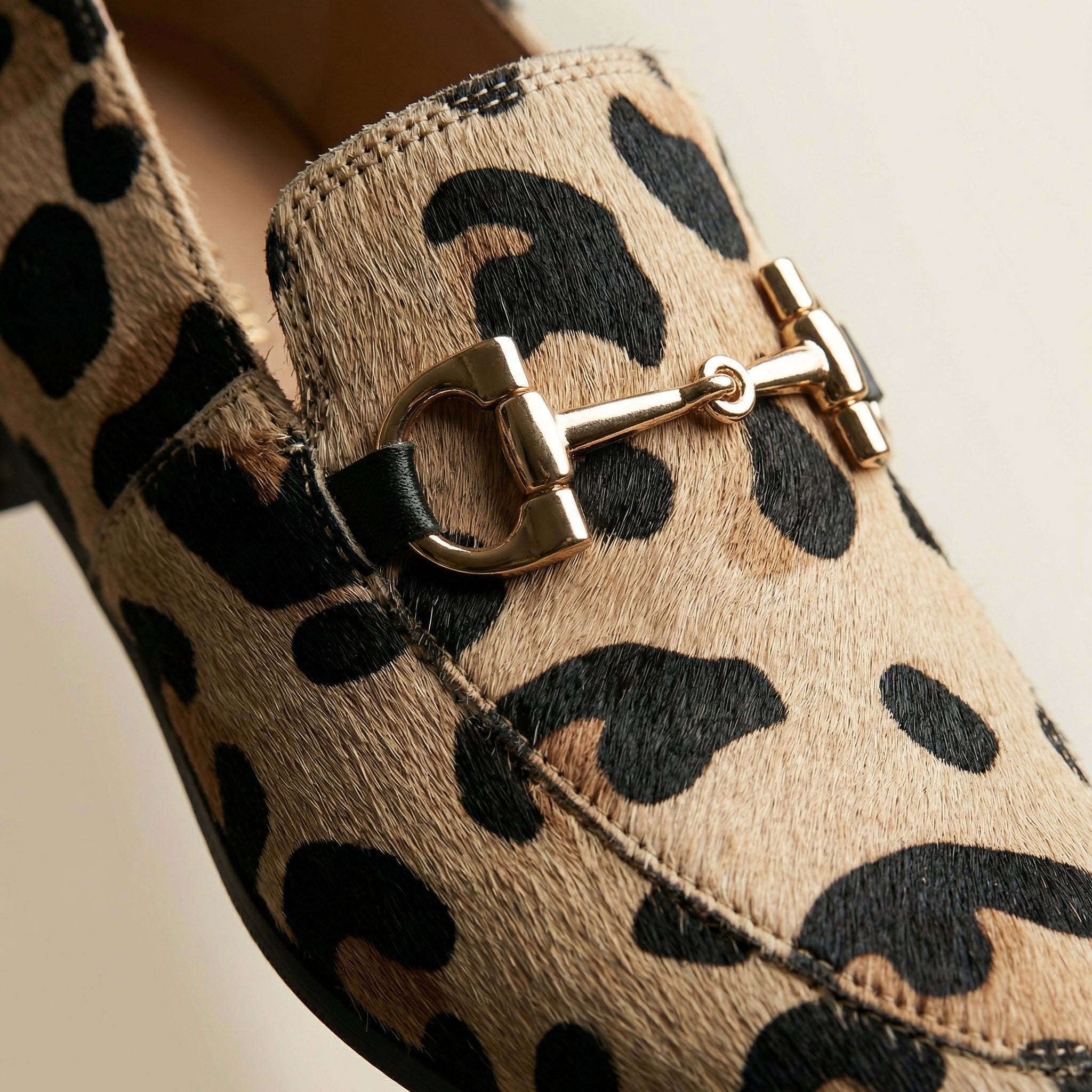 Aurore | Animal-Print Horsebit Loafers