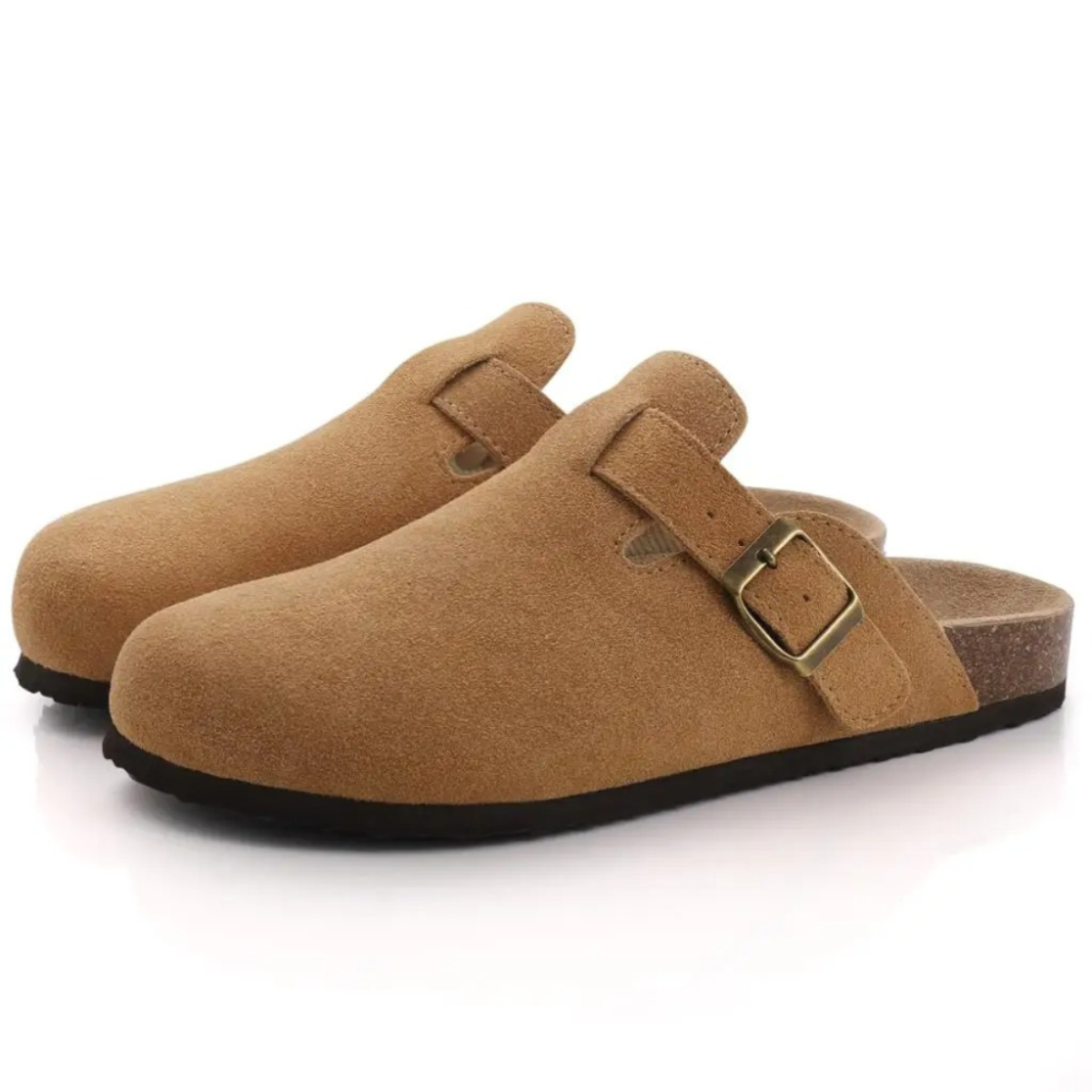 Phoebe | Cork-Insole Backless Comfort Mules