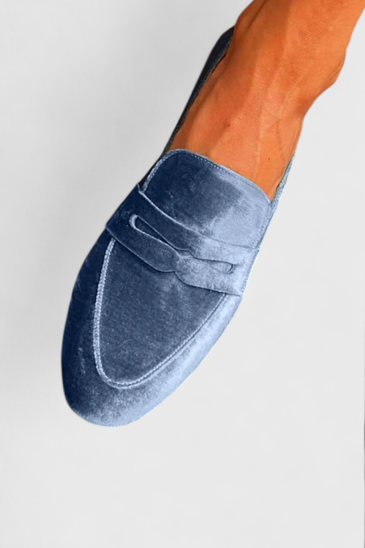 Odette | Velvet-Finish Slip-On Loafers
