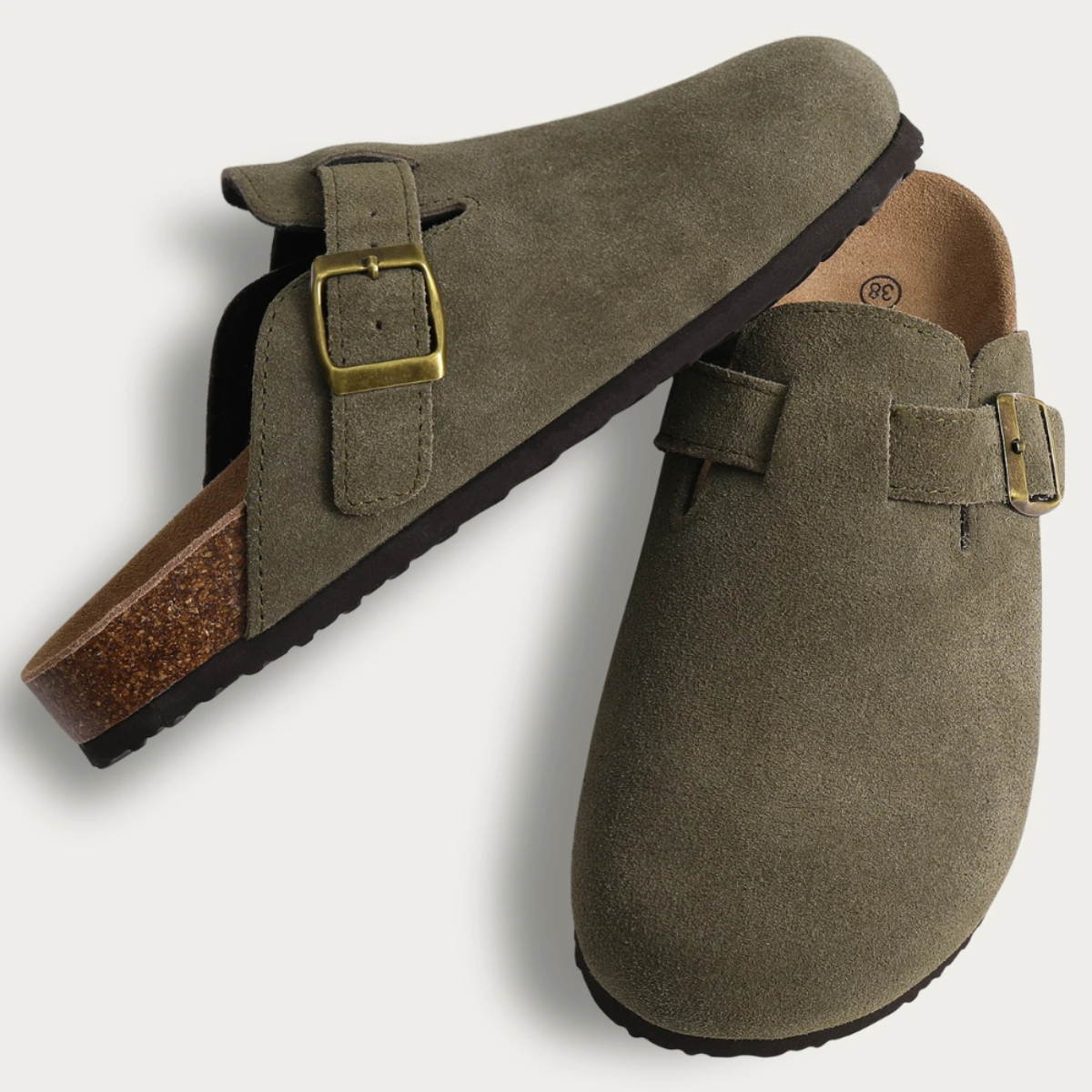 Phoebe | Cork-Insole Backless Comfort Mules