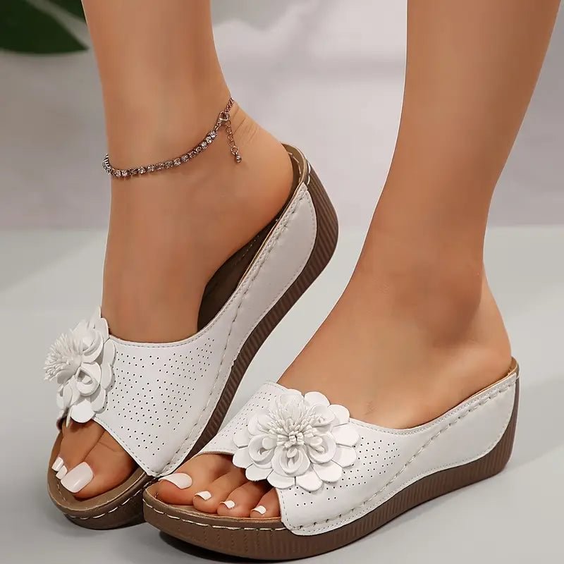 Beatrix | Embellished Ergonomic Slide Sandals