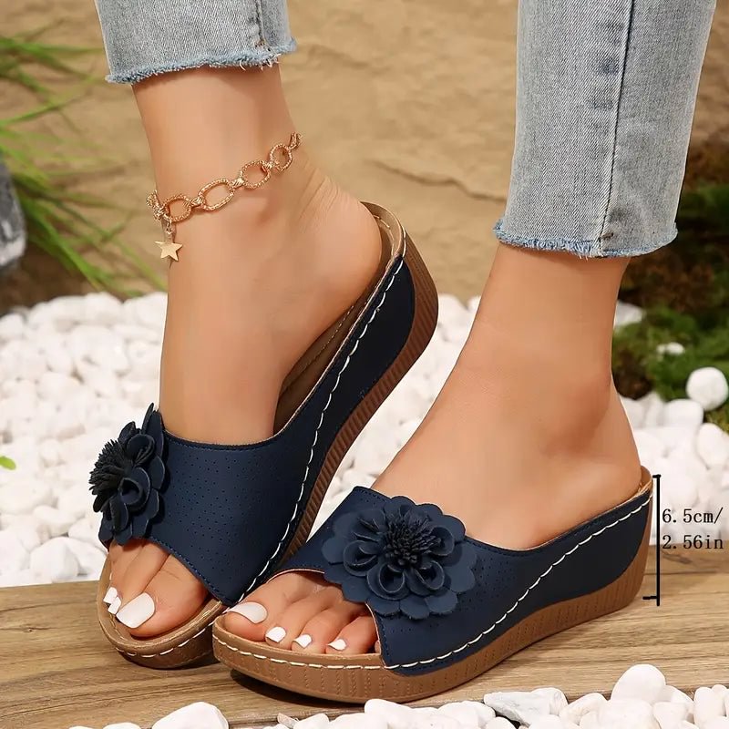 Beatrix | Embellished Ergonomic Slide Sandals