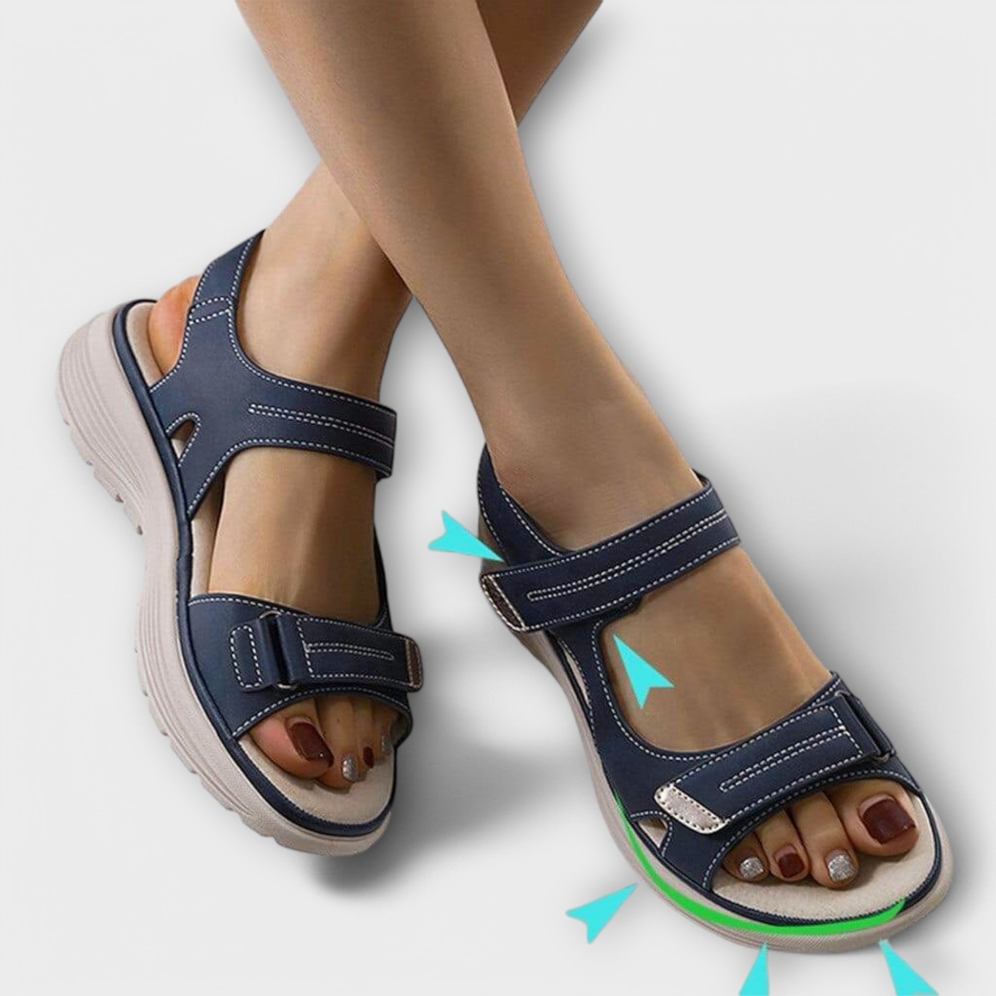 Catrin | Multi-Strap Comfort Sandals