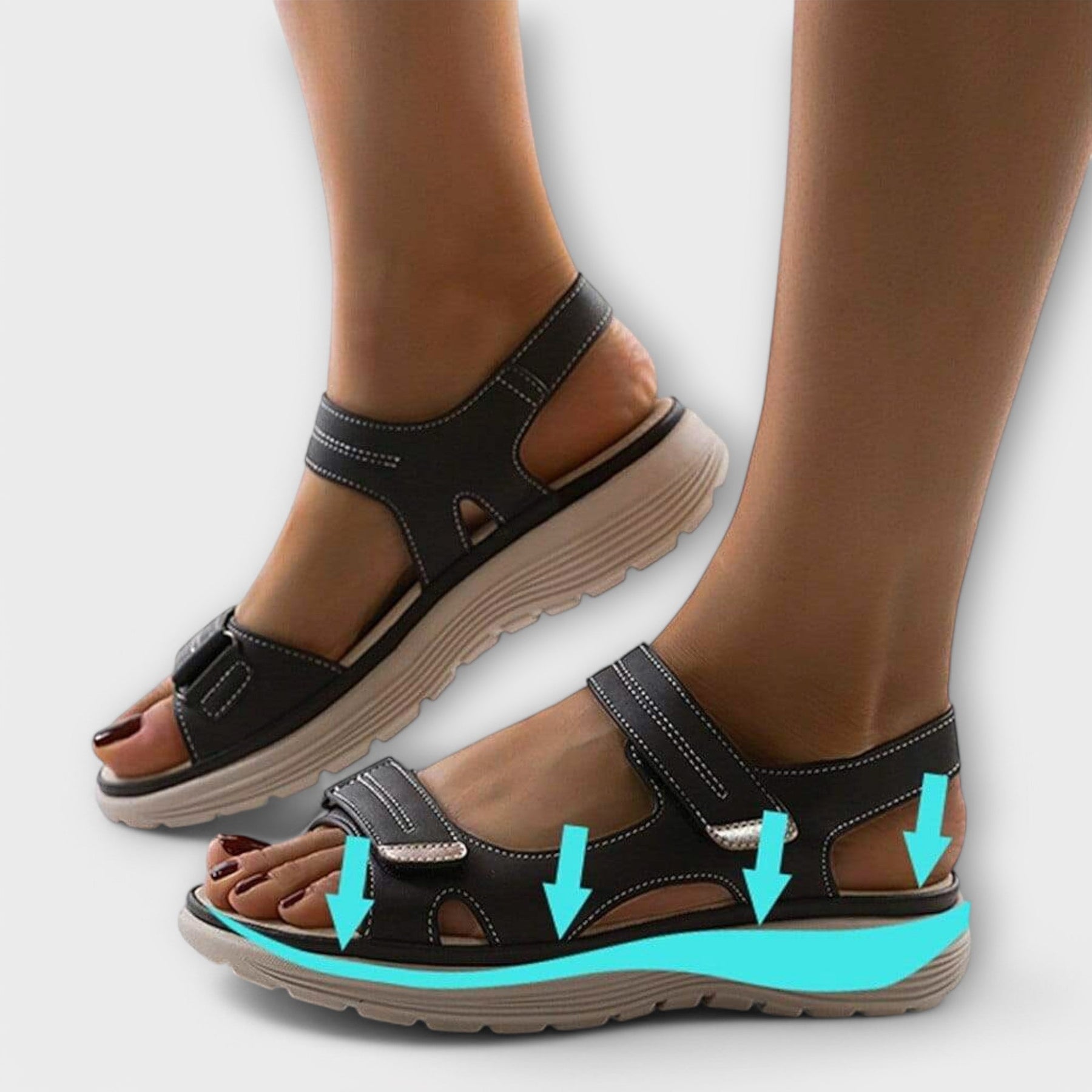 Catrin | Multi-Strap Comfort Sandals